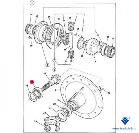 Фото Подшипник главной пары ПМ 907/09000 на JCB 3CX