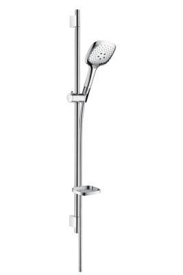 Фото Hansgrohe Raindance Select E 150 3jet/ Unica'S Puro 27857400 Душевой гарнитур (хром/белый)