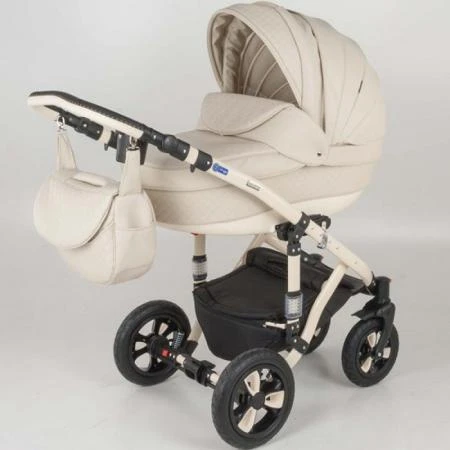 Фото Коляска 2в1 BeBe-Mobile Toscana Ecco 100% 11S кожа бежевая