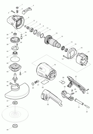 Фото Штифт MAKITA GA9020/9030 мет. фиксатора шпинделя