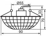 фото Светильник встраиваемый со светодиодной подсветкой 2.5W 4000K JCD9 35 W 230V/50Hz G9 прозрачный прозрачный JD87; 27842