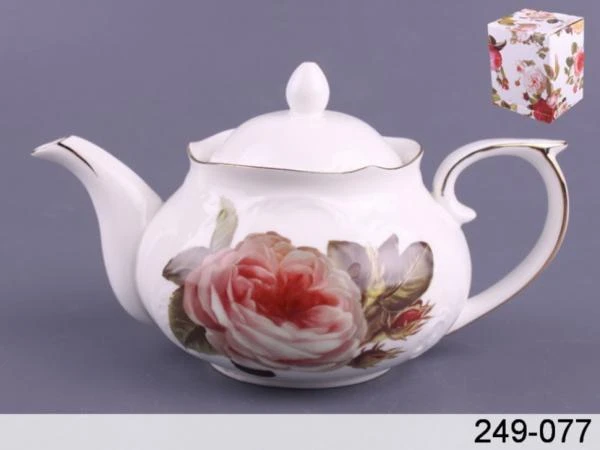 Фото Заварочный чайник "розы" с фильтром 500 мл. Porcelain Manufacturing (249-077)