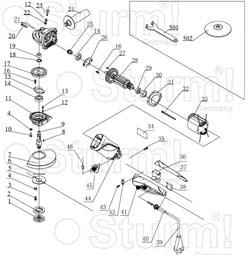 Фото Sturm! Шнур сетевой болгарки Sturm! AG9512D (рис. 39)