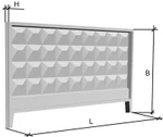 Фото №5 Забор железобетонный П6в 4*2.5*0,16