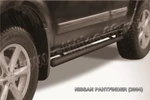 фото Slitkoff Пороги d76 труба черные NISSAN PATHFINDER (2004)