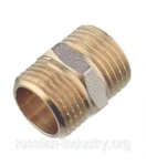 фото Ниппель бочонок 1/2" нар(ш) х 1/2" нар(ш)