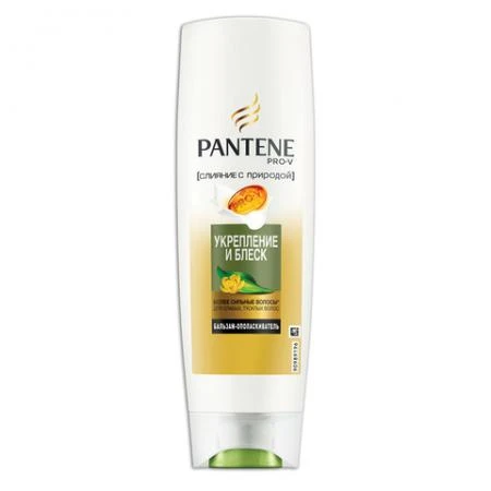 Фото Бальзам-ополаскиватель 360 мл, PANTENE (Пантин) "Слияние с природой", укрепление и блеск