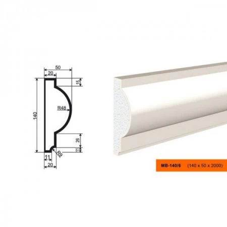 Фото Молдинг МВ-140/6