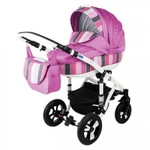 фото Коляска 2в1 BeBe-Mobile Toscana 925G малиновый/мультиколор