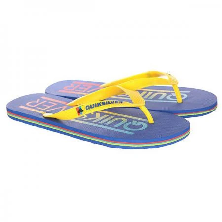 Фото Вьетнамки Quiksilver Molokai Wordmar Sndl Blue/Yellow/Blue