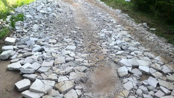 Фото Бой бетона для отсыпки участков, территорий, площадок и др.