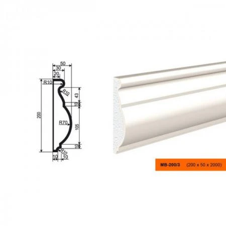 Фото Молдинг МВ-200/3