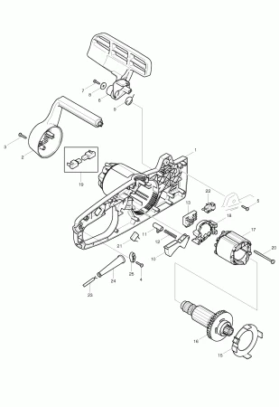 Фото Клавиша выключателя Makita UC3010A/3510A/4010A