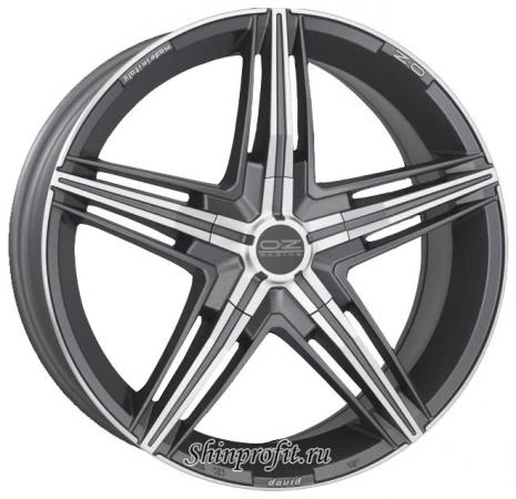 Фото OZ Racing David 8x18/5x110 D75 ET38 Matt Graphite Diamond Cut