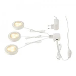 фото UTIX SET, набор из 3х светильников (накл/встр) с LED по 2.2Вт (8.2Вт), 3000K, 3x150lm, с БП, белый | 115951 SLV