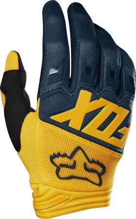 Фото Мотоперчатки Fox Dirtpaw Glove Navy/Yellow M (22751-046-M)