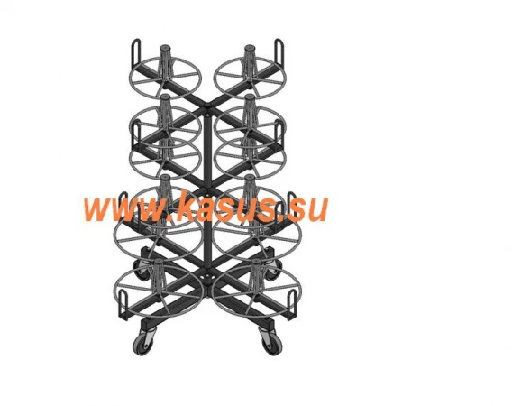Фото Стеллаж для размотки бухт кабеля СКБ 12-0,5-30