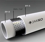 фото Труба полипропиленовая JAKKO PP-R с алюминиевой фольгой PN 20