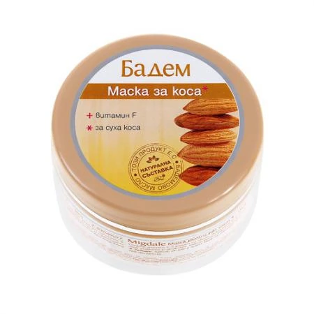 Фото Маска с витамином F для сухих волос Бадем (миндаль) Роза Импекс 250 ml