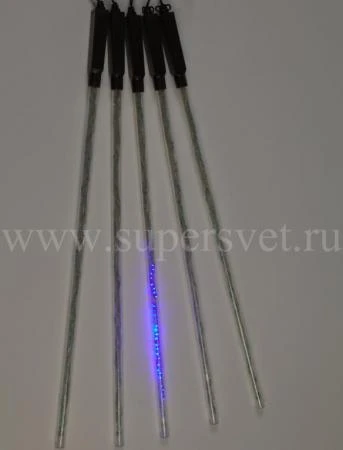 Фото Светодиодные гирлянды "Тающие сосульки" LED-PLM-SNOW-240L-5-0,5M-12V (цвет синий)