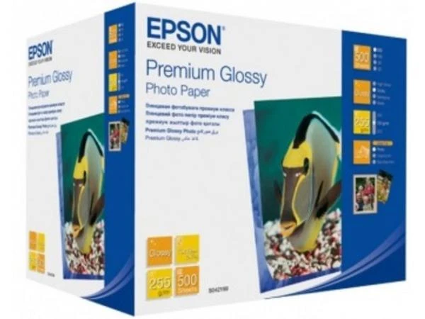 Фото Расходные материалы Epson Premium Glossy Photo Paper 255 гр/м2, 13 х 18 (500 листов)