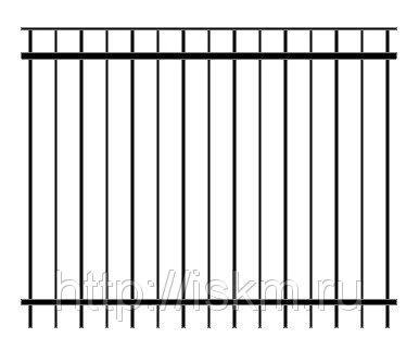 Фото Забор металлический серия М-2