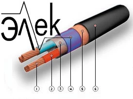 Фото КМПВЭВ 2х0,5 (2*0,5) судовой кабель