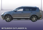 фото Slitkoff Защита порогов d76 с проступями Mitsubishi Outlander XL