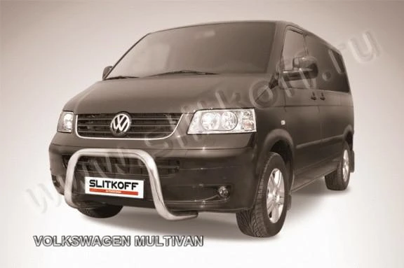 Фото Slitkoff Кенгурятник d57 низкий мини черный VOLKSWAGEN MULTIVAN