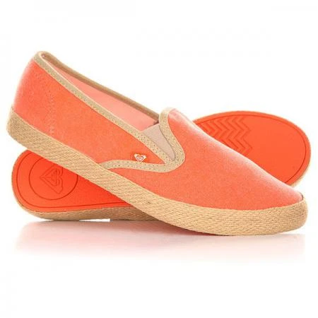 Фото Слипоны женские Roxy Redondo Jute J Shoe Tangerine