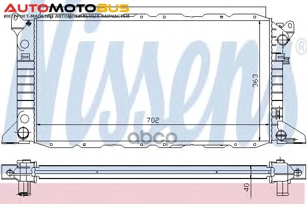 Фото Радиатор системы охлаждения Nissens 62048