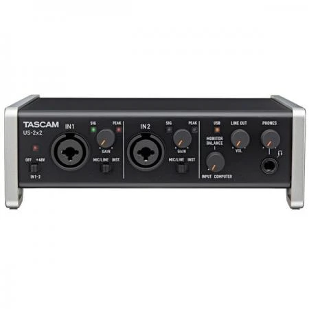 Фото Внешняя студийная звуковая карта TASCAM US-2x2