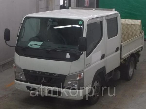 Фото Грузовик двухкабинник бортовой MITSUBISHI CANTER гв 2009 гидроборт кабина 6 м груз 2 т пробег 202 т.км