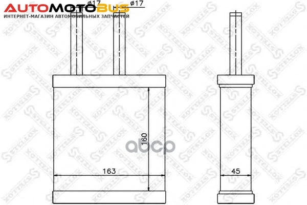 Фото Радиатор печки Stellox 1035189SX