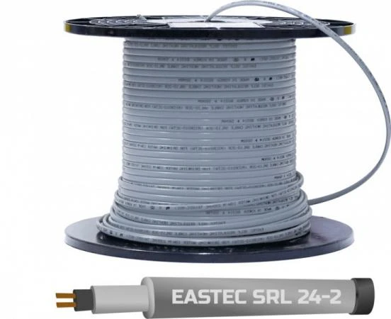 Фото Кабель греющий без оплетки EASTEC SRL 24-2 M=24W (300м/рул.)