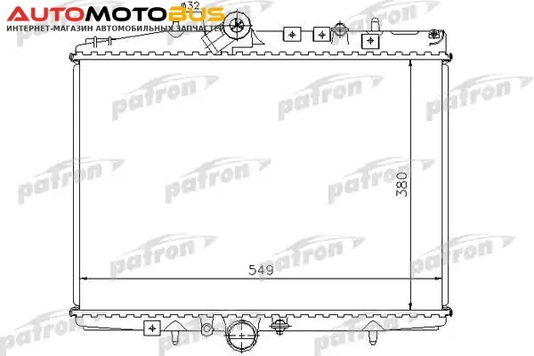 Фото Радиатор охлаждения двигателя PATRON PRS3579