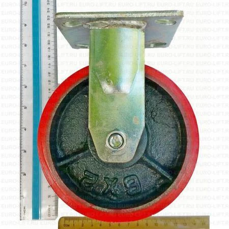 Фото Большегрузное колесо с полиуретановой шинкой марки С-4107-DUS не поворотное