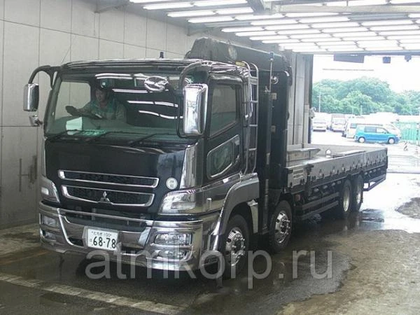 Фото Грузовик борт эвакуатор с КМУ MITSUBISHI SUPER GREAT кузов FS50VZ гв 2011 груз 14,06 т пробег 100 т.км