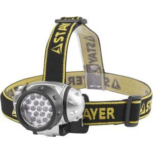 Фото Налобный светодиодный фонарь 19led, 4 режима, 3ааа stayer standard 56570