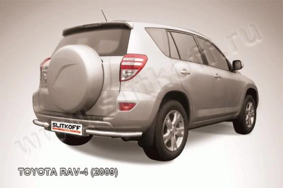 Фото Slitkoff Уголки d57 черные TOYOTA RAV-4 (2009)