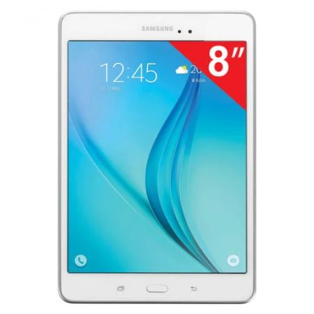 Фото Планшет SAMSUNG GALAXY Tab A SM-T350N, 8", Wi-Fi, 2/5 Мп, 16 Гб, microSD, белый, пластик