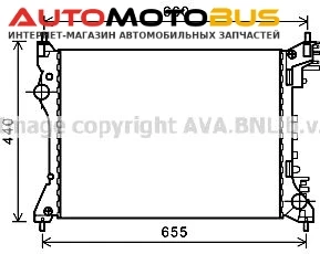 Фото Радиатор охлаждения двигателя AVA QUALITY COOLING AL2117