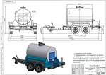 Фото №3 Автоцистерна термоизолированная 1150 литров с тормозами на двухосном шасси