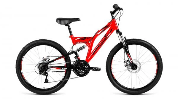 Фото Велосипед Altair MTB FS 24 disc красный/черный