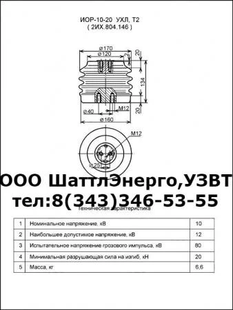 Фото Изолятор ИОР-10-20