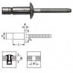 фото Заклепка вытяжная усиленная 'Моноболт'6,5х20,0 стандарт