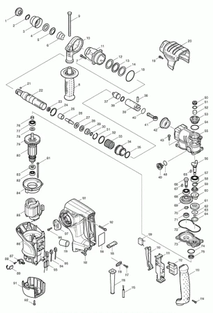 Фото Makita Муфта перфоратор Makita HR2811FT рис.( 60)