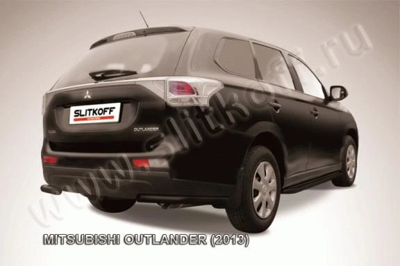 Фото Slitkoff Уголки d57 черные MITSUBISHI OUTLANDER (2013)