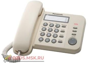 Фото Panasonic KX-TS2352RUJ проводной телефон, цвет бежевый: Проводной телефон