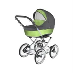 фото Коляска 2 в 1 BeBe-mobile Santana 19w серая с зеленым